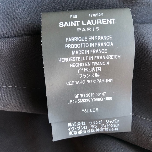 Saint Laurent Cutout Dress Black Chiffon Overlay - Picture 8 of 9